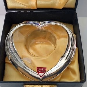 Vtg Orrefors of Sweden tealight holder